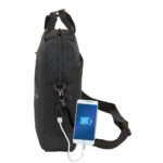 safta laptop bag 15.6" black χαρτοφύλακας 642100807 - Image 5