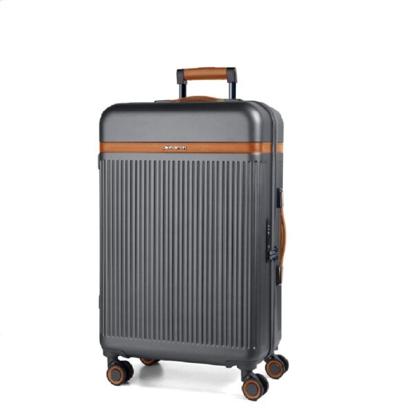 March Brenner Chargoal Βαλίτσα σκληρή μεσαια ανθρακι M444-38-63