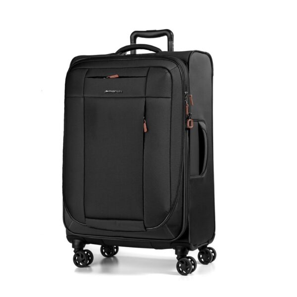 March Wall Street Black Βαλίτσα Μεσαία expandable 2988-07-62