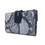 Casanova Snake Δερμάτινο γυναικείο πορτοφόλι χειροποίητο 32814 Blue