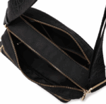 Hedgren Espresso Fika Μedium Crossover Black Gold - Γυναικείο Tσαντάκι Ώμου Μαύρο Χρυσό HFIKA04-886 - Image 3