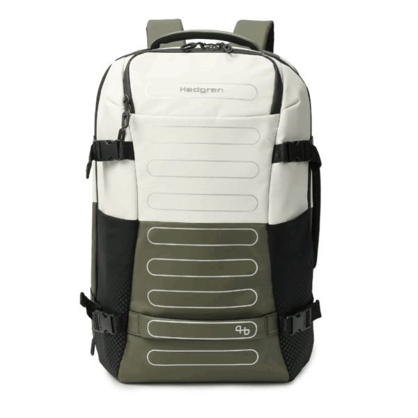 Hedgren Comby Trip LP Travel Backpack 15.6'' - Τσάντα Πλάτης Μπεζ Χακί HCMBP10-904