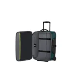 140882 A567 Samsonite Ecodiver Duffle Straps Cabin Size Blue- Χειραποσκευή με ιμάντες για την πλάτη Dark Teal/Lime - Image 3