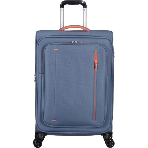 157366 E612 American Tourister Cloudrider Stone Blue 67cm Cabin Size