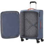 157366 E612 American Tourister Cloudrider Stone Blue 67cm Cabin Size - Image 2