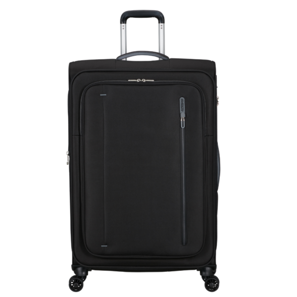 157367 1465 American Tourister Cloudrider Jet Black 78.5cm Cabin Size