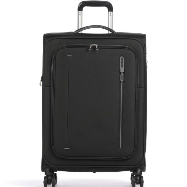 157367 1465 American Tourister Cloudrider Jet Black 78.5cm Cabin Size