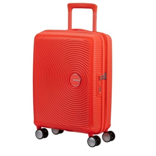 88472 D963 American Tourister Soundbox Neon Orange cabin size