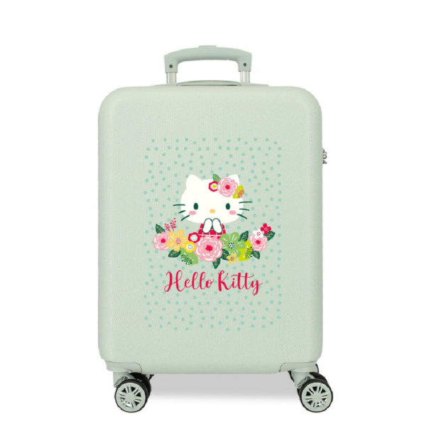 Hello kitty green floral trolley cabin 8447444007721