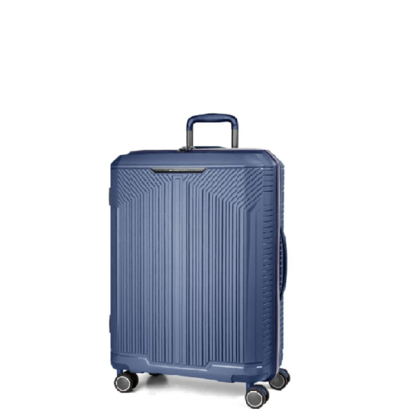 8011-54-52 March Fjord greyblue metal Μικρή βαλίτσα 55cm cabin