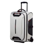 140882 0479 Samsonite Ecodiver Duffle Straps Cabin Size White- Χειραποσκευή με ιμάντες για την πλάτη άσπρο