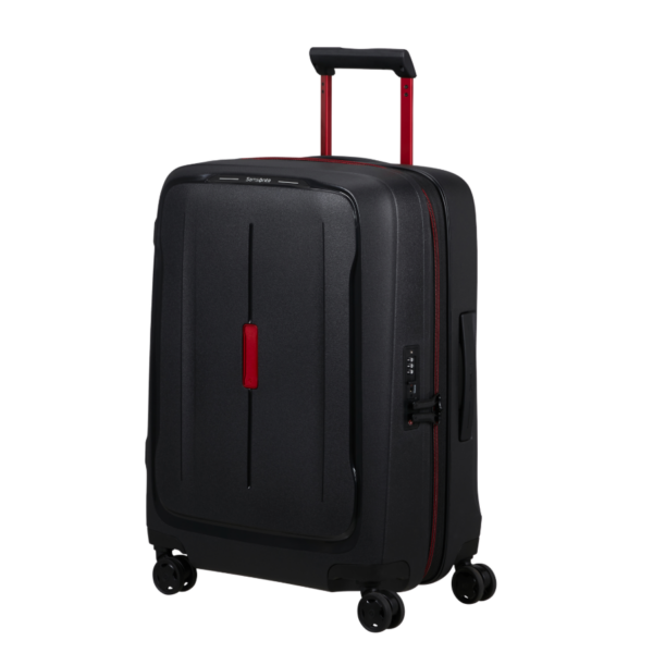 158554 1186 Samsonite Essens Charcoal/Red Polypropylene 55cm expandable Cabin Size