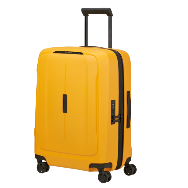158554 4702 Samsonite Essens Yellow Polypropylene 55cm expandable Cabin Size