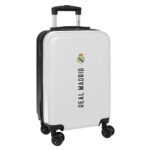 612454851 safta Real madrid white cabin luggage