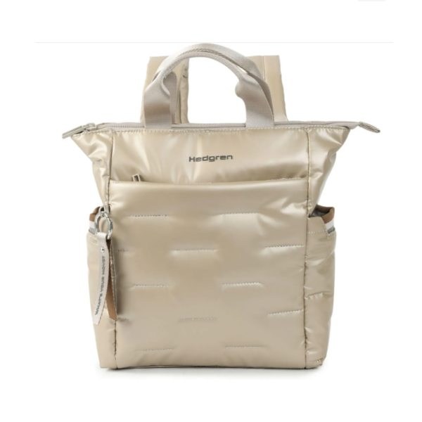 HCOCN04 913 Hedgren Cocoon Comfy Backpack Beige - Γυναικεία Τσάντα πλάτης μπεζ Μεταλλιζέ