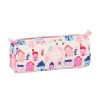 Safta house pink κασετίνα με ένα φερμουάρ 812133742